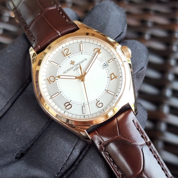 2022 NEW VACHERON CONSTANTIN FIFTYSIX 40MM SILVER DIAL 4600E ROSE GOLD FULL SET - Picture 3 of 15